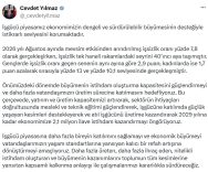 Cumhurbaşkanı Yardımcısı Yılmaz: İş gücü piyasamız istikrarlı seviyesini korumaktadır