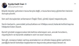 AK Parti’li İnan: Sen asil duruşlardan anlamazsın Özgür Özel