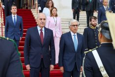 TBMM Başkanı Kurtulmuş, Portekiz’de resmi törenle karşılandı