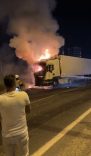 Diyarbakır’da TIR’ın kupa kısmında çıkan yangın söndürüldü