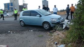 Kilis’te motosiklet ile otomobil çarpıştı: 2 yaralı