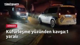 Küfürleşme yüzünden kavga:1 yaralı