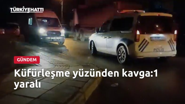 Küfürleşme yüzünden kavga:1 yaralı