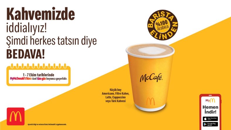 McDonald’s Türkiye’den, kahveseverlere ekim ayına özel kampanya
