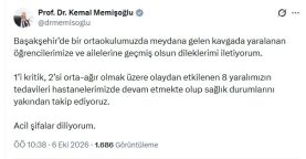 Bakan Memişoğlu’ndan, Başakşehir’deki olayda yaralanan 8 kişinin durumuna ilişkin açıklama