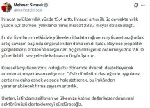 Bakan Şimşek: Dış ticaret açığındaki artış savaşın başında öngörülenden daha sınırlı kaldı