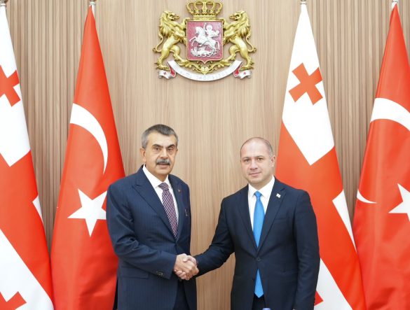 Bakan Tekin, Gürcistan Eğitim, Bilim ve Gençlik Bakanı Mikanadze ile görüştü