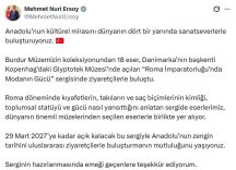 Burdur Müzesi eserleri, Danimarka’da sanatseverlerle buluşacak