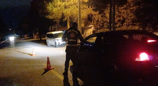 Çorum’da trafik denetiminde 762 bin 345 lira ceza