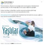Emine Erdoğan’dan ‘Dünya Yaşlılar Günü’ paylaşımı