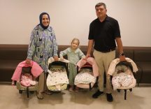İkinci çocuk isterken, dördüzleri oldu