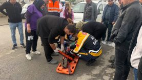 Malatya’da otomobilin çarptığı kadın yaralandı
